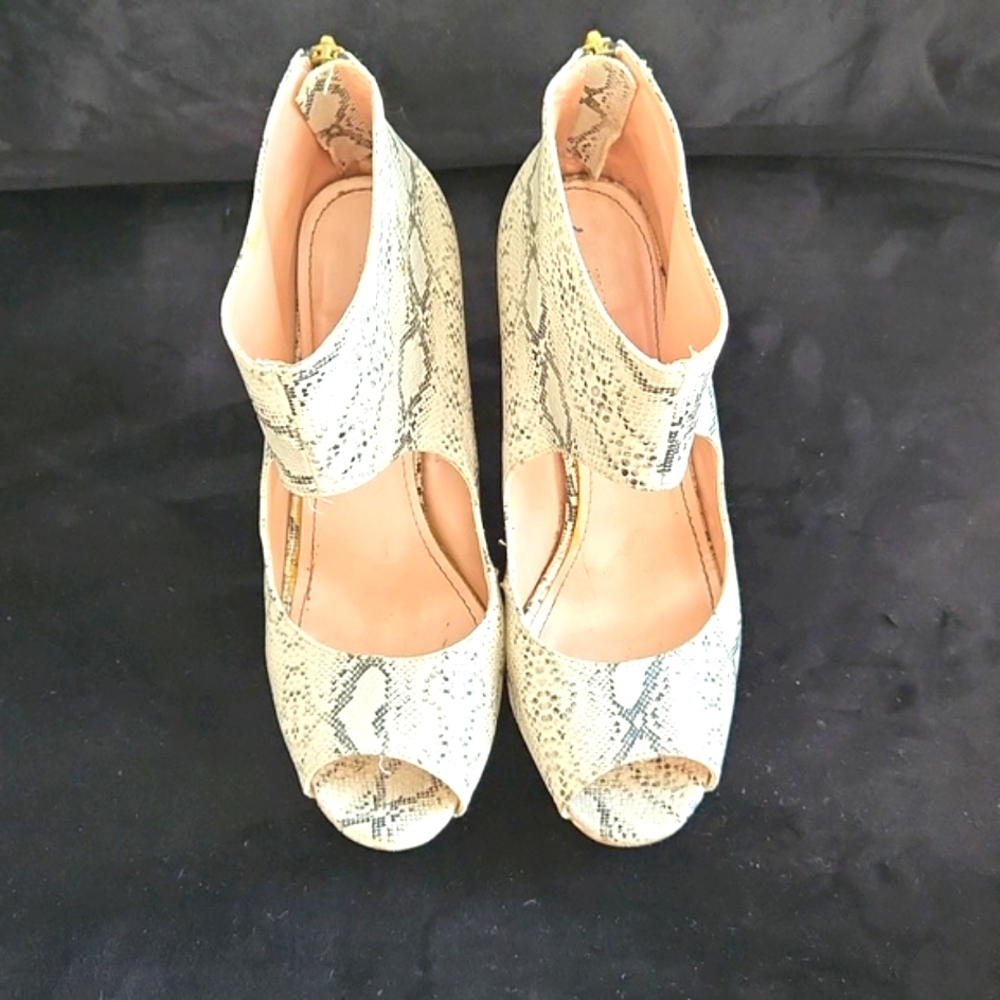 H&M snake skin platform shoes